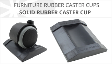 SOLID RUBBER FURNITURE CASTER CUP